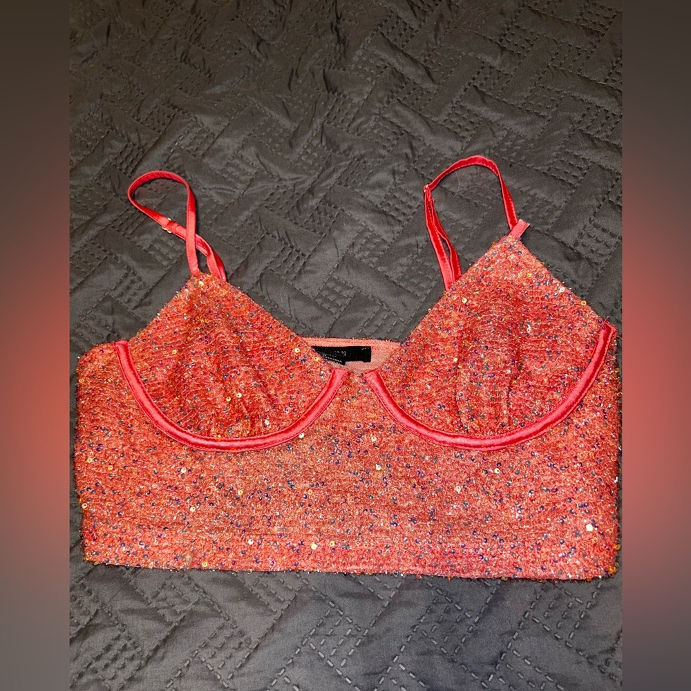 Pink SEQUIN top!